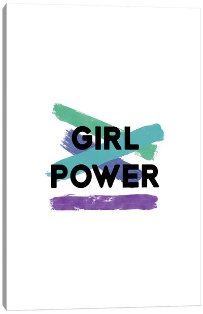 Girl Power Canvas Art Print - Women's Empowerment Art