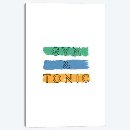 Gym & Tonic Canvas Print #ORA90} by Orara Studio Canvas Artwork