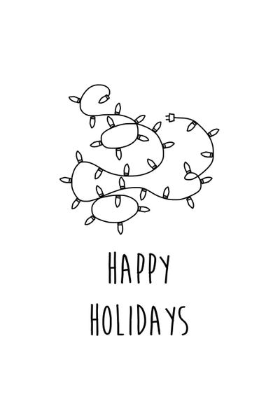 Orara Studio: Happy Holidays B&W by Orara Studio