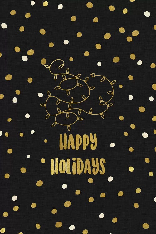 Happy Holidays Gold