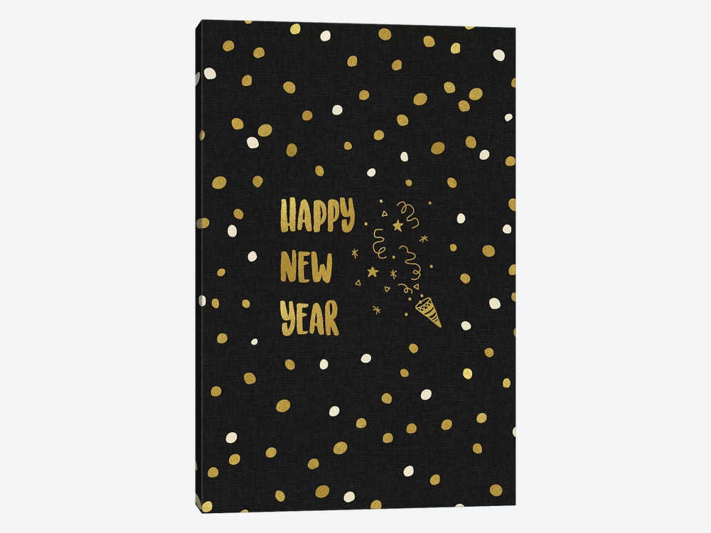 Happy New Year Gold by Orara Studio 1-piece Art Print