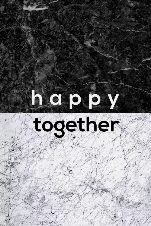 Happy Together B&W by Orara Studio wall art