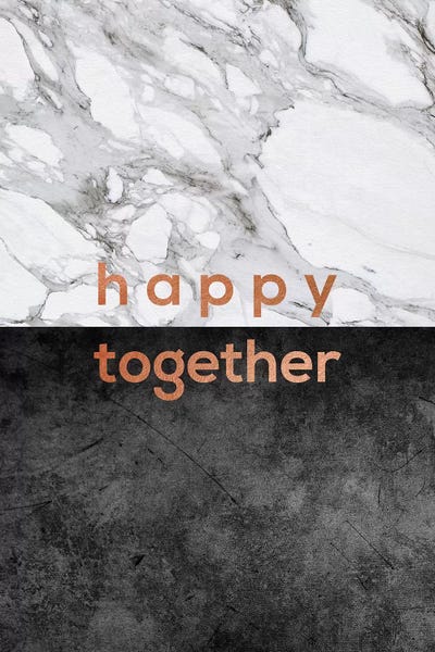 Black & White & Gold: Happy Together Copper by Orara Studio