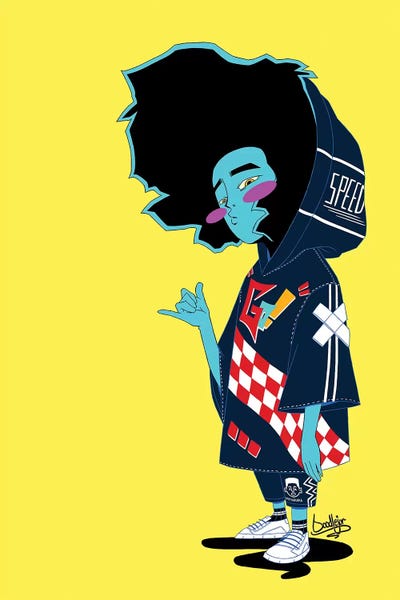 Sketch X by Jordan Best art print