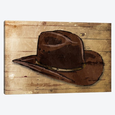 Sketched Hat Canvas Print #ORE11} by On Rei Canvas Wall Art