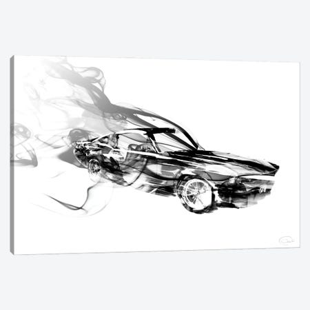Smokin Car Canvas Print #ORE23} by On Rei Art Print