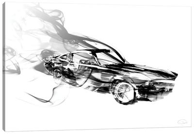 Smokin Car Canvas Art Print