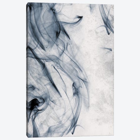Smoke Blue Canvas Print #ORE27} by On Rei Canvas Artwork