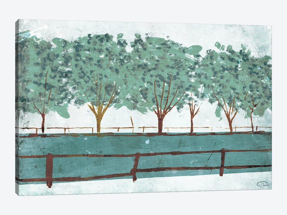 Trees and Fences by On Rei 1-piece Art Print