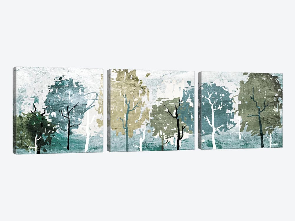 Abstract Forest by On Rei 3-piece Canvas Art Print