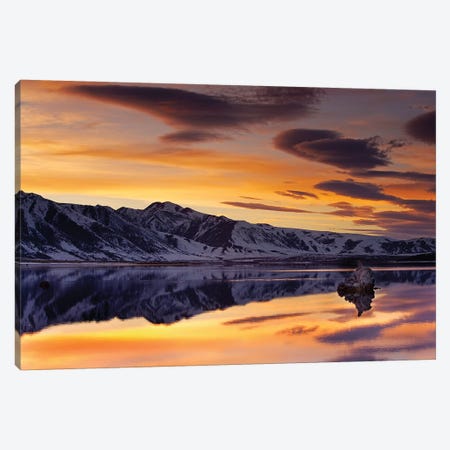 Mono Lake Sunset Canvas Print #ORI18} by David Orias Canvas Wall Art