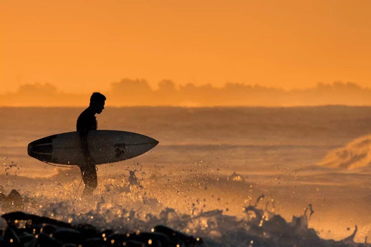 Surfer At Dawn