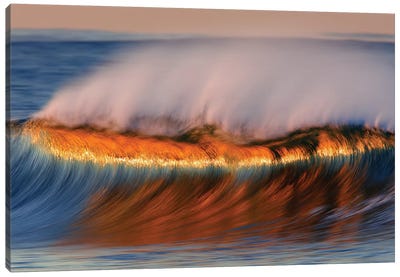 Beautiful Dawn Wave Canvas Art Print - Surfing Art