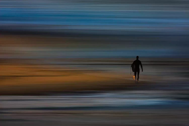 Walking Surfer by David Orias canvas print