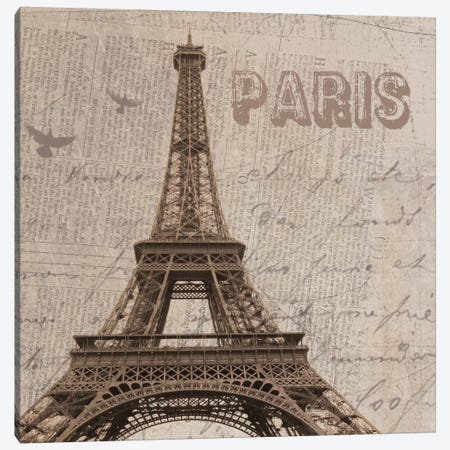 Paris I Canvas Print #ORL103} by Irena Orlov Canvas Art Print