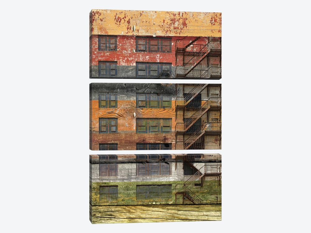 Building III by Irena Orlov 3-piece Canvas Art Print