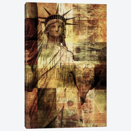 Statue Of Liberty Canvas Print #ORL111} by Irena Orlov Canvas Wall Art
