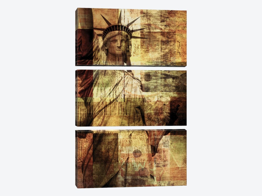 Statue Of Liberty by Irena Orlov 3-piece Canvas Artwork
