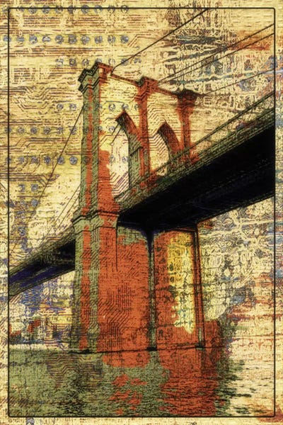 The Brooklyn Bridge, NYC by Irena Orlov art print