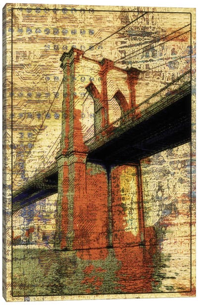 The Brooklyn Bridge, NYC Canvas Art Print - Brooklyn Art