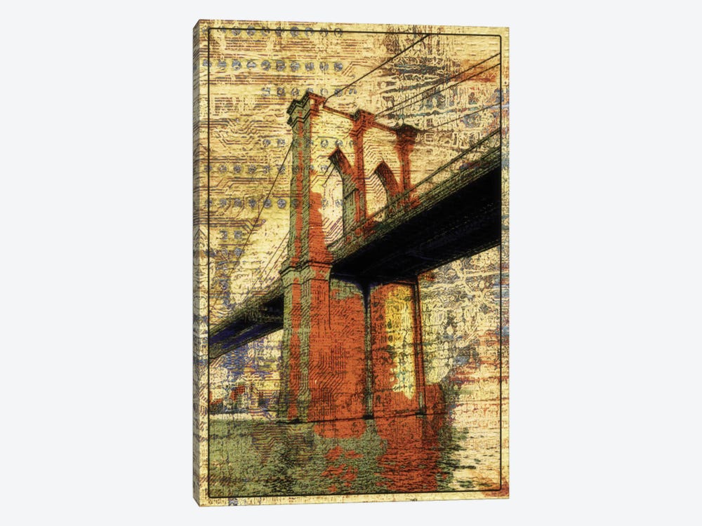 The Brooklyn Bridge, NYC by Irena Orlov 1-piece Canvas Art Print