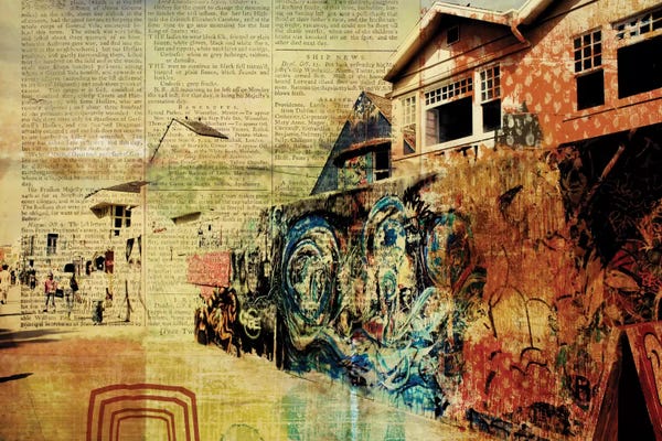 Industrial: Venice Beach Boardwalk Art Wall by Irena Orlov