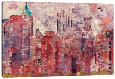 Colorful New York II Canvas Art Print - Home Staging Living Room