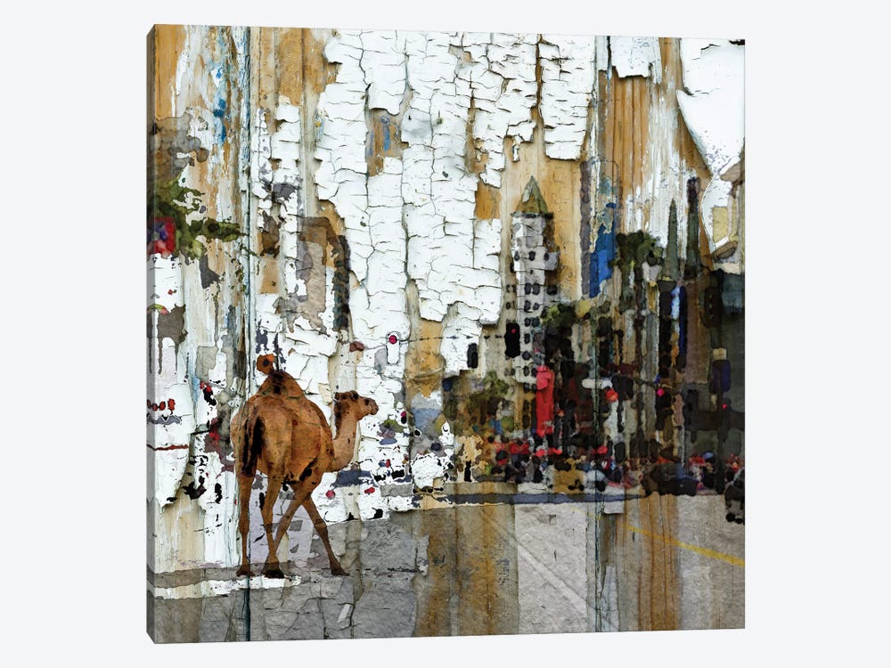 Camel In The City by Irena Orlov 1-piece Canvas Artwork