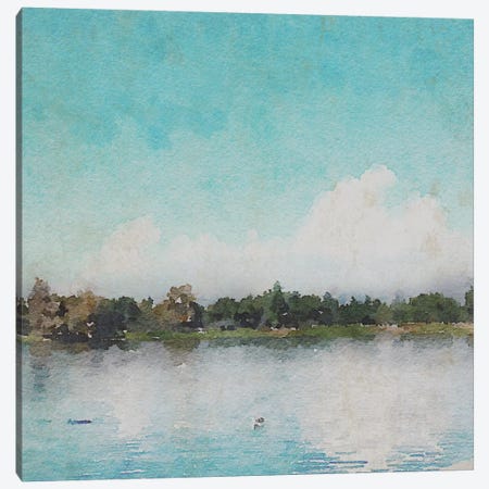 Sunrise In A Lake Canvas Print #ORL142} by Irena Orlov Canvas Print