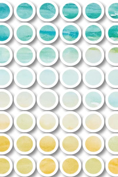 Industrial Mixed Media Circles by Irena Orlov canvas print