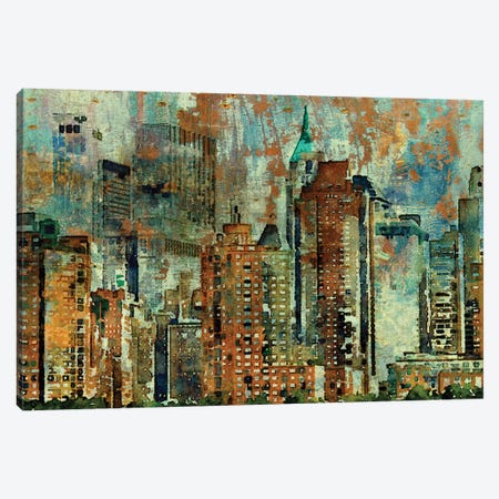 Colorful New York Canvas Print #ORL19} by Irena Orlov Canvas Print