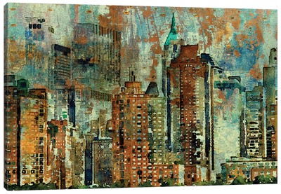 Colorful New York Canvas Art Print - Home Staging Living Room