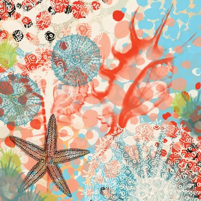 Exotic Sea Life V by Irena Orlov framed wall art