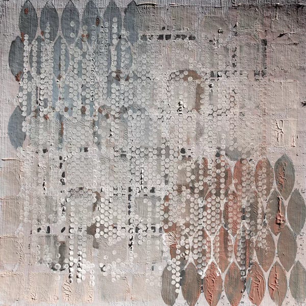 Irena Orlov: Grey Brown Geometric by Irena Orlov