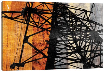High-Voltage Power Canvas Art Print - Industrial Décor