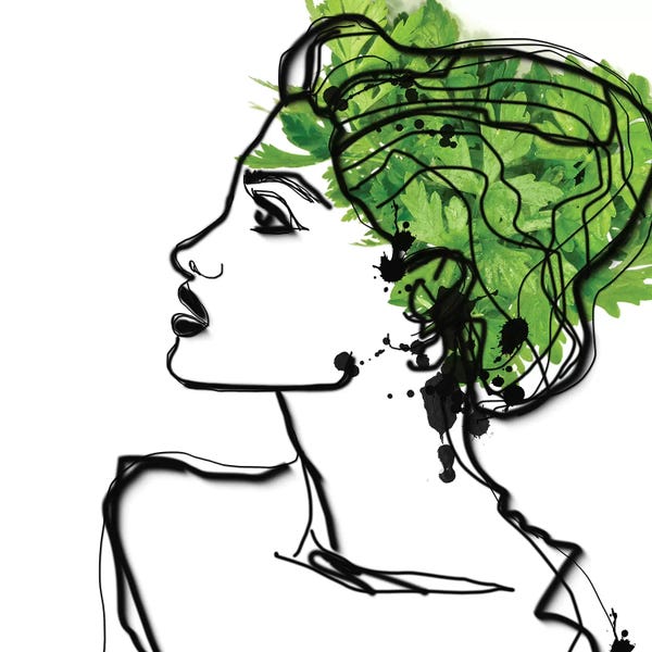 Gardening: Parsley Hair I by Irena Orlov