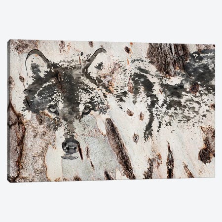 Rustic Wolf III Canvas Print #ORL262} by Irena Orlov Canvas Wall Art