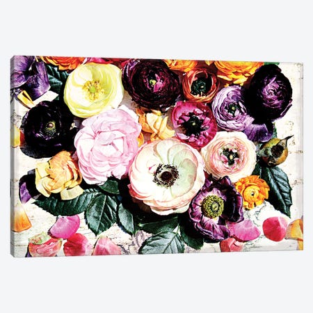 Shabby Chic Flowers 39b Canvas Print #ORL265} by Irena Orlov Art Print