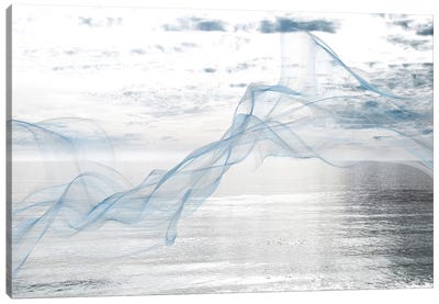 Silver Ocean Breeze V Canvas Art Print - Irena Orlov