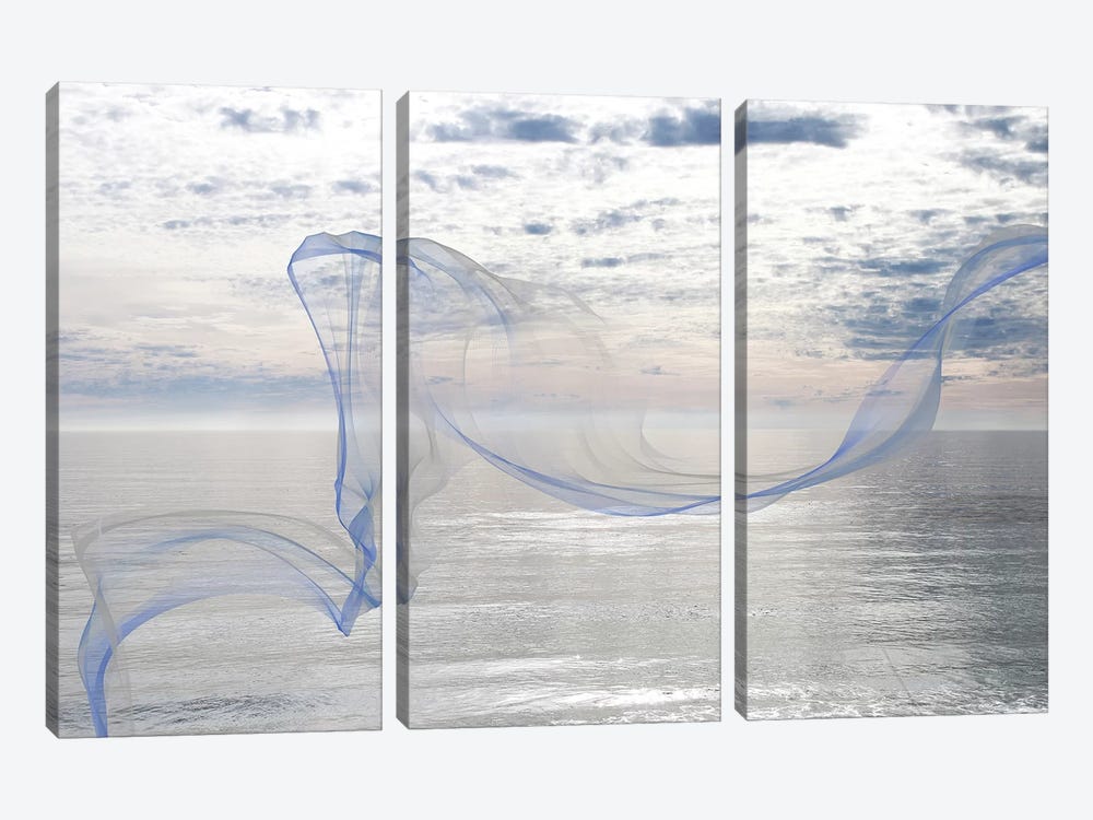 Silver Ocean Breeze XI by Irena Orlov 3-piece Art Print