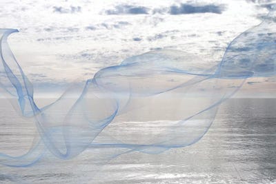 Silver Ocean Breeze XVI by Irena Orlov framed wall art