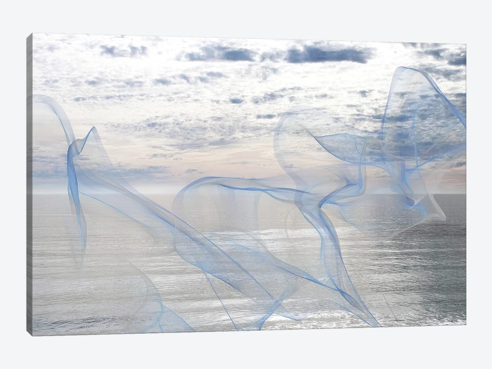 Silver Ocean Breeze XVII by Irena Orlov 1-piece Canvas Art