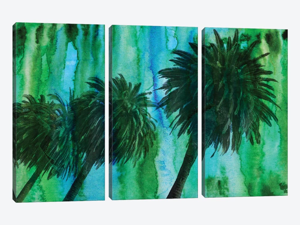 Hollywood Palms by Irena Orlov 3-piece Canvas Print
