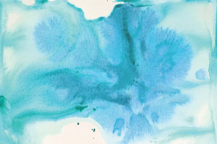 Watercolor Coastal Abstract CXXVII (Blue)