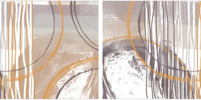 Sunset Diptych by Irena Orlov multi panel art