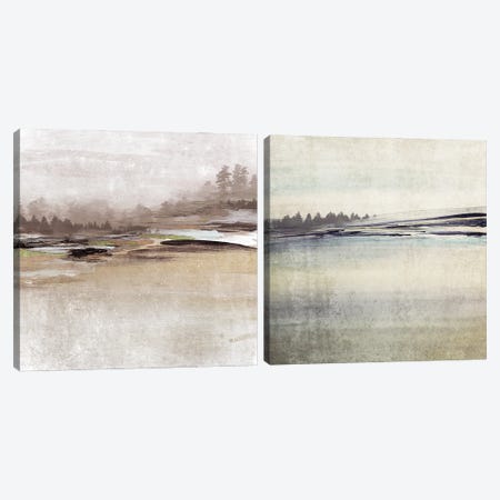 Forest Glimpse Diptych Canvas Print Set #ORL2HSET006} by Irena Orlov Art Print