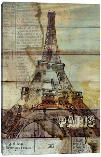 La Tour Eiffel, Paris, France Canvas Art Print
