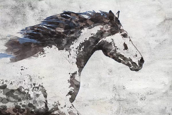 Irena Orlov: Brown Blue Majestic Horse  by Irena Orlov