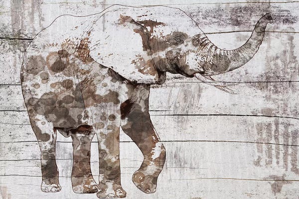 Irena Orlov: Rustic Elephant III by Irena Orlov