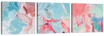 Environmental Vibrations Triptych Canvas Art Print - Art Sets | Triptych & Diptych Wall Art